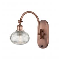 Innovations Lighting 518-1W-AC-G555-6CL - Ithaca - 1 Light - 6 inch - Antique Copper - Adjustable Swing Arm