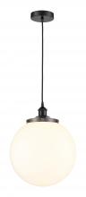 Innovations Lighting 616-1PH-BK-G201-14 - Beacon - 1 Light - 14 inch - Matte Black - Multi Pendant