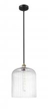 Innovations Lighting 616-1S-BAB-G559-12CL - Bridal Veil - 1 Light - 5 inch - Black Antique Brass - Cord hung - Mini Pendant