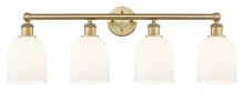Innovations Lighting 616-4W-BB-G558-6GWH - Bella - 4 Light - 33 inch - Brushed Brass - Bath Vanity Light