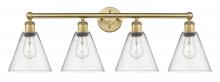 Innovations Lighting 616-4W-BB-GBC-84 - Berkshire - 4 Light - 35 inch - Brushed Brass - Bath Vanity Light