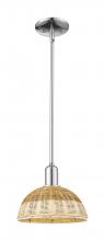 Innovations Lighting 716-1S-PC-NBD2-9-NAT - Natural Ballston Dome - 1 Light - 6 inch - Polished Chrome - Mini Pendant