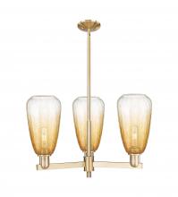 Innovations Lighting 716-3CR-CB-G480-6AM - Brookhaven Almond - 3 Light - 18 inch - Champagne Bronze - Flush Mount