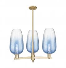 Innovations Lighting 716-3CR-CB-G484-7SB - Brookhaven Flute - 3 Light - 18 inch - Champagne Bronze - Flush Mount