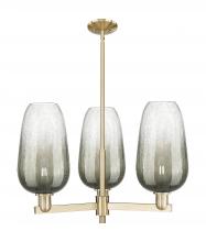 Innovations Lighting 716-3CR-CB-G484-7SL - Brookhaven Flute - 3 Light - 18 inch - Champagne Bronze - Flush Mount