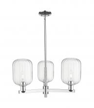 Innovations Lighting 716-3CR-PC-G460-7CL - Preston Cylinder - 3 Light - 18 inch - Polished Chrome - Flush Mount