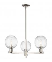 Innovations Lighting 716-3CR-PN-G458-7CL - Preston Globe - 3 Light - 18 inch - Polished Nickel - Flush Mount