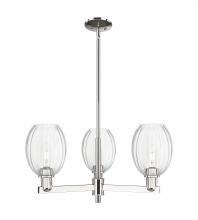 Innovations Lighting 716-3CR-PN-G459-6CL - Preston Bulb - 3 Light - 18 inch - Polished Nickel - Flush Mount