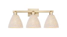 Innovations Lighting 716-3W-CB-NBD-75-NAT - Bristol Natural - 3 Light - 26 inch - Champagne Bronze - Bath Vanity Light
