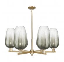 Innovations Lighting 716-6CR-CB-G484-7SL - Brookhaven Flute - 6 Light - 24 inch - Champagne Bronze - Chandelier