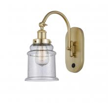 Innovations Lighting 918-1W-SG-G184 - Canton - 1 Light - 7 inch - Satin Gold - Adjustable Swing Arm