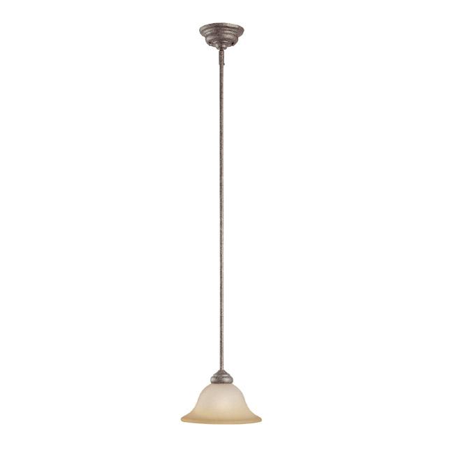 One Light Creek Stone Down Pendant