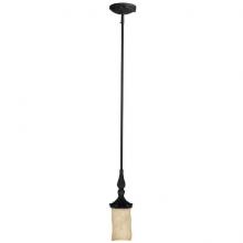 Capital 3261WI-125 - One Light Wrought Iron Down Mini Pendant