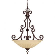 Capital 3734MBZ - Three Light Medium Bronze Up Pendant