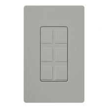 Lutron Electronics CA-6PF-GR - SIX PORT FRAME W/BLANKS CA GRAY