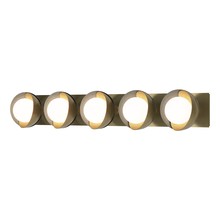 Hubbardton Forge 201379-SKT-86-82-GG0711 - Brooklyn 5-Light Straight Double Shade Bath Sconce
