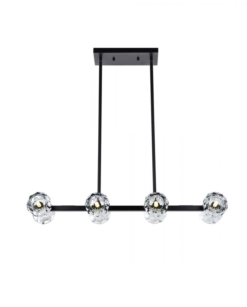Eren Pendant L31" W8" H3.5" L8 Black