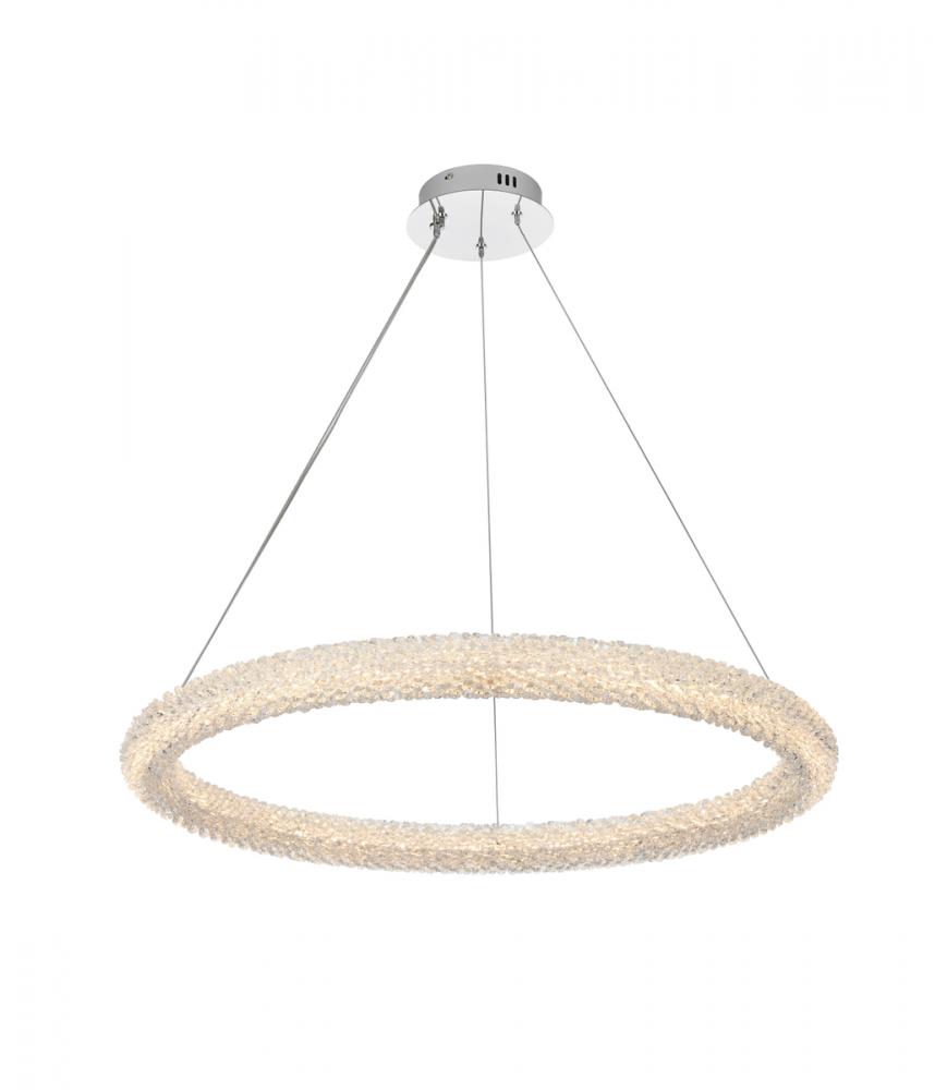 Bowen Hang D31.5"H2.5"LED 48W DIM 3CCT  Chrome