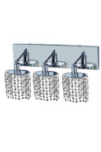 Elegant 1283W-O-E-CL/EC - 1283 Mini Collection Wall Fixture Oblong Canopy D14.5inx4.5in  H13.5in Ellipse Pendant  Lt:3 Chrome