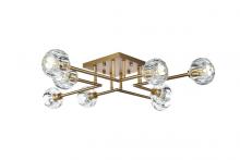 Elegant 3505F31SG - Eren Flush Mount L31" W31" H5.5" L8 Satin Gold