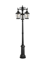 Elegant OD605P84BK - Pole Light D23"xH83.5" Lt3/E26/60W Black