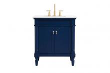 Elegant VF13030BL-VW - Lexington VanityCabinet2Door 30x21x36 Blue